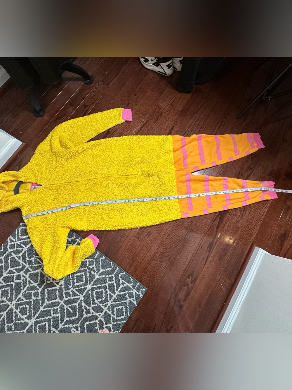 Sesame Street Big Bird Yellow Hooded Union Suit Costume - Picture 12 of 14